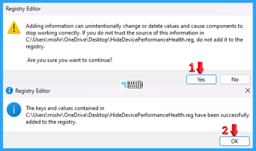 Show Hide Device Performance & Health Report in Windows Security in Windows 11 - Fig. 9