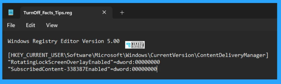 Turn On or Off Facts Tips and Tricks Notification on Lock Screen in Windows 11 - Fig. 7