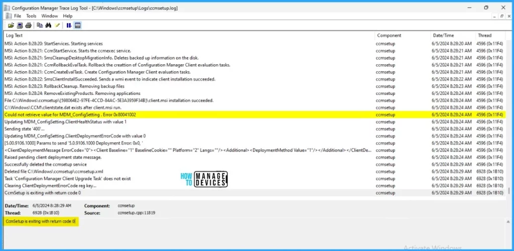 FIX SCCM Agent Installation Error 0x80200010. Fig. 07