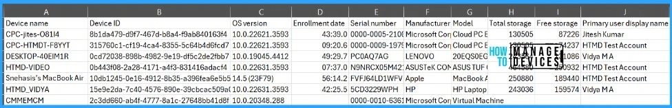 How to Generate Intune Device Inventory Report using Graph API Fig. 6