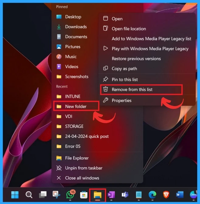 Clear the File Explorer History in Windows 11-Fig.6