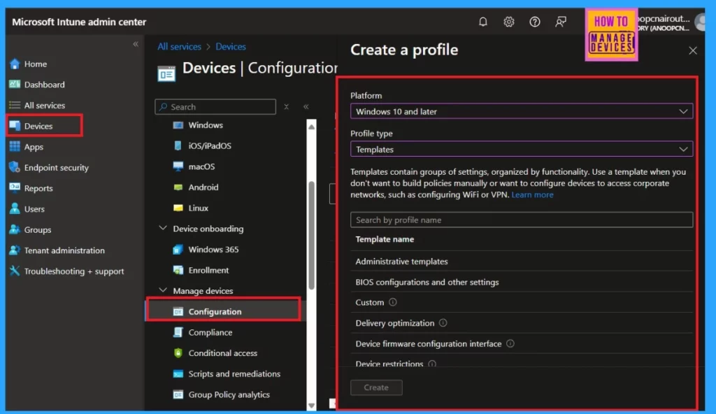 Windows Device Configuration Policies Migrating to Unified Settings Platform in Intune. Fig.1