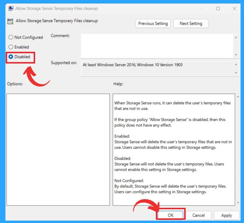 Storage Sense Cleanup of Temporary Files for Free-Up Disk Space in Windows 11-Fig.8