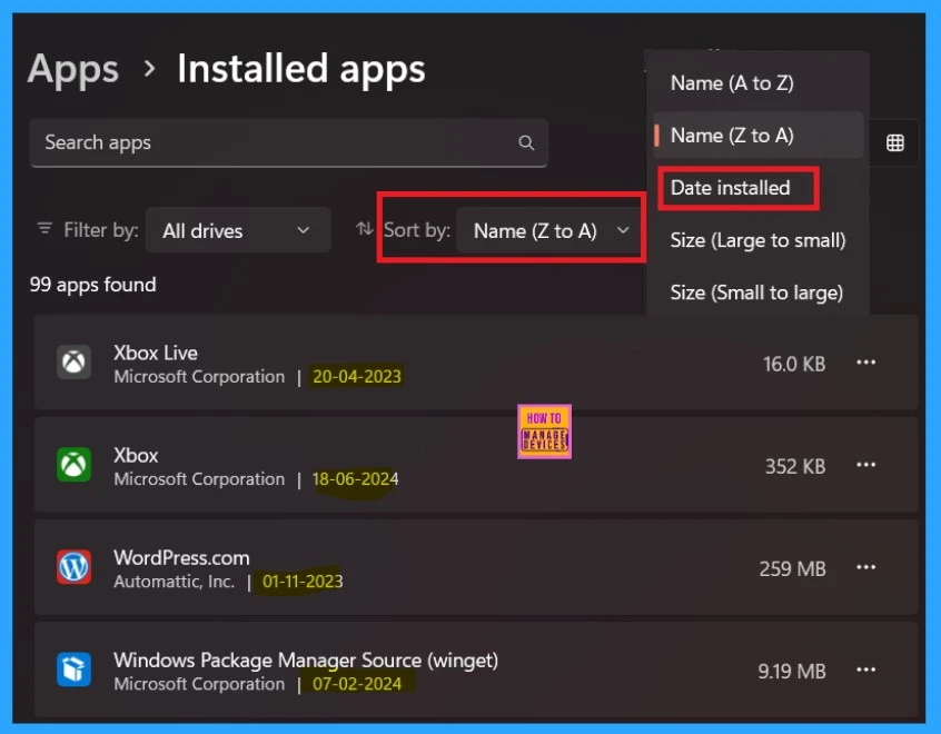 Easy Methods to Find the Install Date of Apps in Windows 11-Fig.2