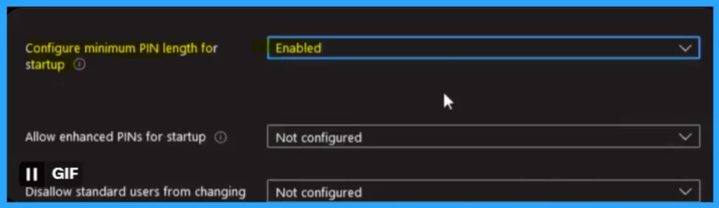 Issues on Configuring Minimum PIN Length for Startup in Disk Encryption Policies in Intune- Fig.3 Creds to Konstantin 