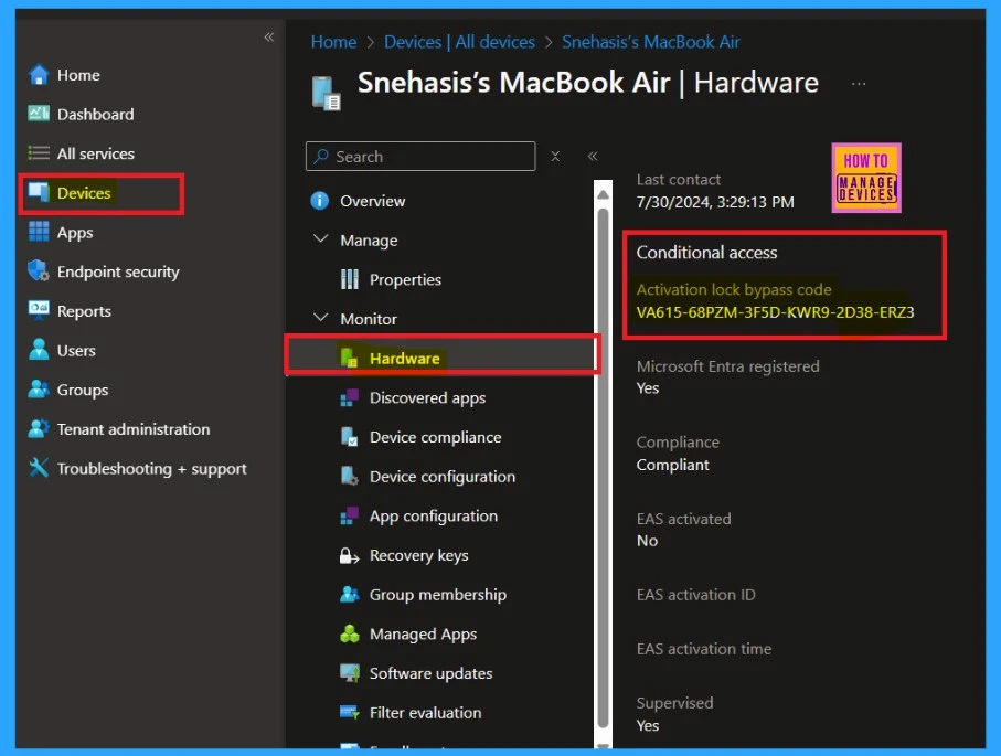 Managing Activation Lock on Apple Devices with Intune-Fig.1