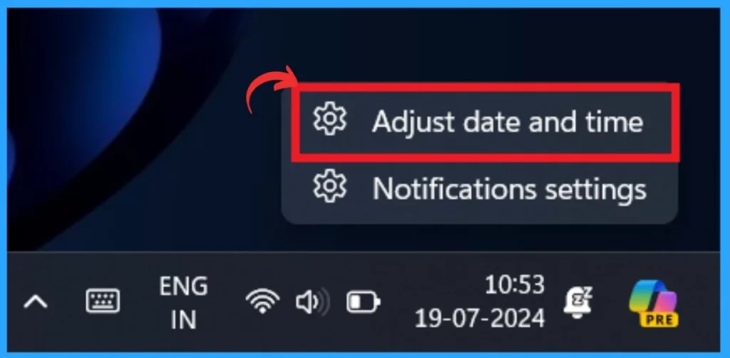 How to Show or Hide Time and Date on Taskbar System Tray in Windows 11 3 How to Show or Hide Time and Date on Taskbar System Tray in Windows 11-Fig.2
