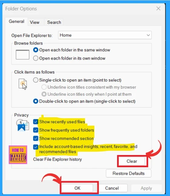 How to Clear the File Explorer History in Windows 11 - Fig.5