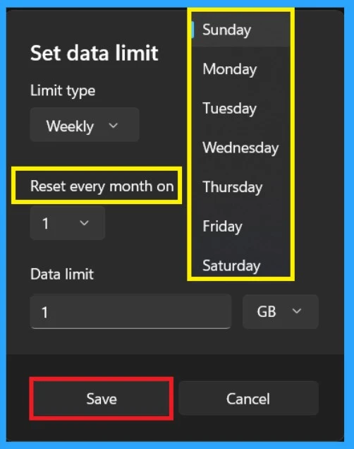 Managing Data Limits for Network Connections in Windows 11-Fig.6