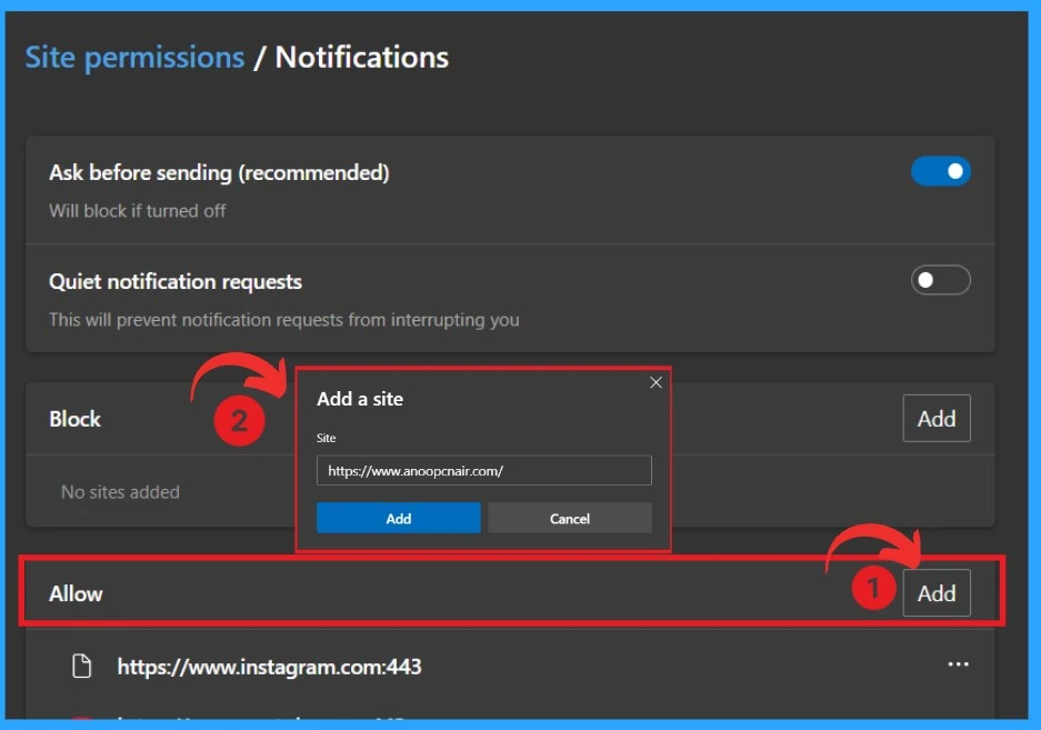 Allow or Block Push Notifications for Sites in Microsoft Edge-Fig.8