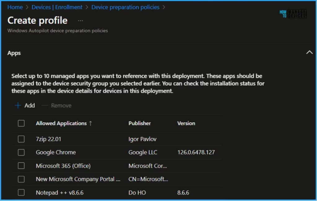 Intune Enrollment Time Grouping for Android Enterprise Corporate Devices Fig.4