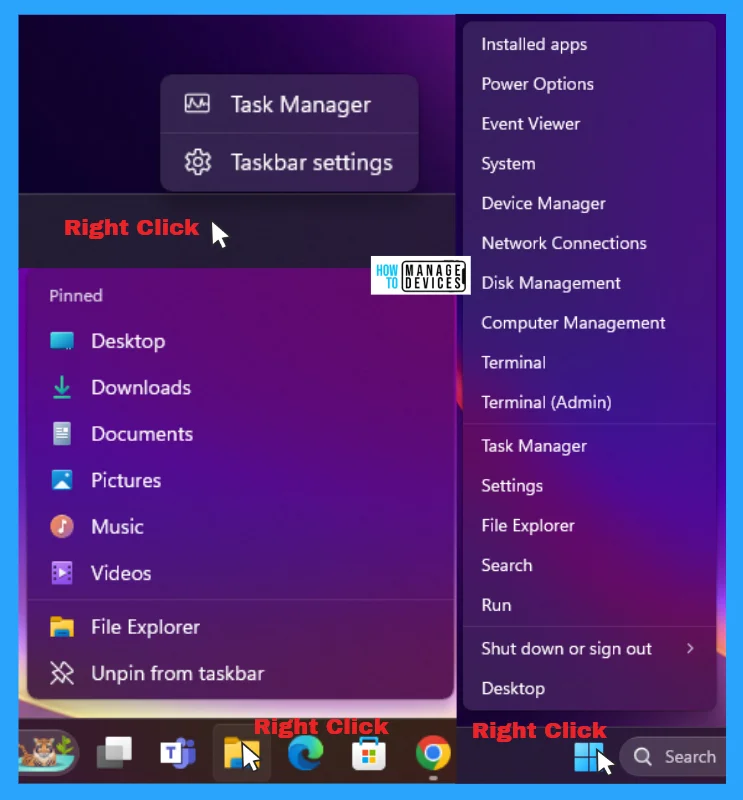 Disable or Enable Taskbar Context Menus in Windows 11 2 Disable or Enable Taskbar Context Menus in Windows 11 - Fig. 2