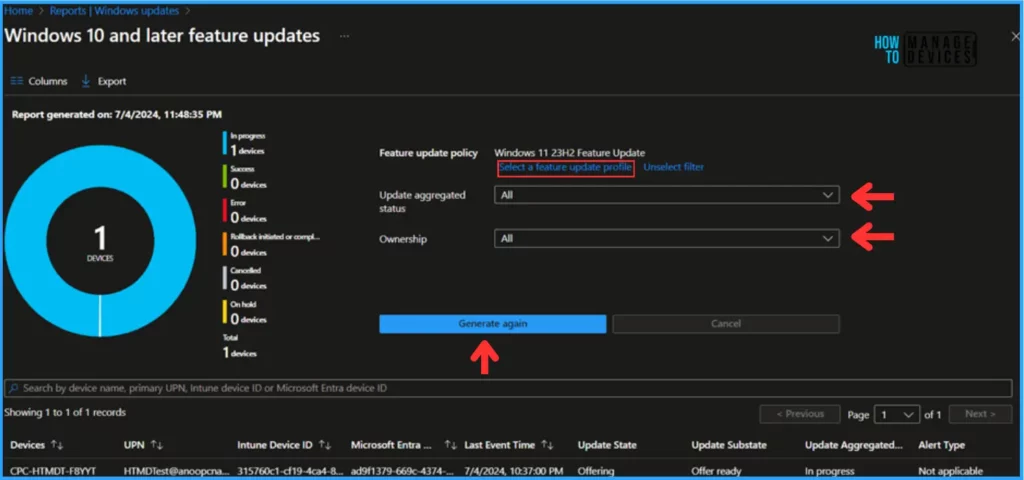 Easy Way to Set New Feature Updates for Windows 11 as Optional with Intune. Fig. 8
