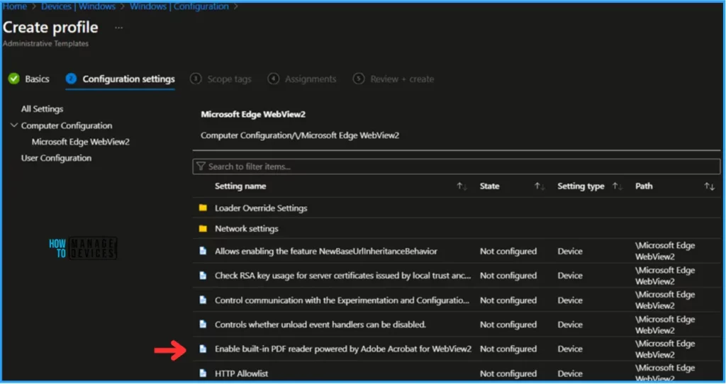 Easy Guide to Enable Edge Built-in PDF Reader for WebView2 with Intune - Fig.6