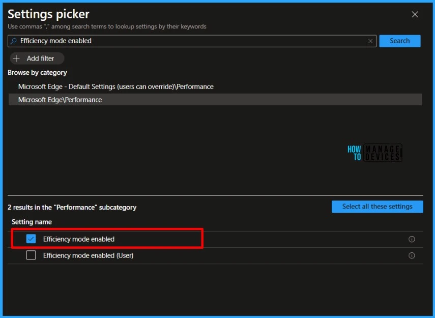 Guide to Enable Efficiency Mode in Microsoft Edge using Intune 5