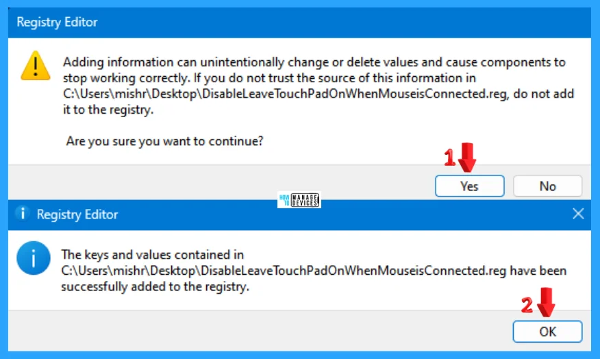 Enable Disable Leave Touchpad On When Mouse is Connected Feature in Windows 11 9 Enable Disable Leave Touchpad On When Mouse is Connected Feature in Windows 11 - Fig. 9