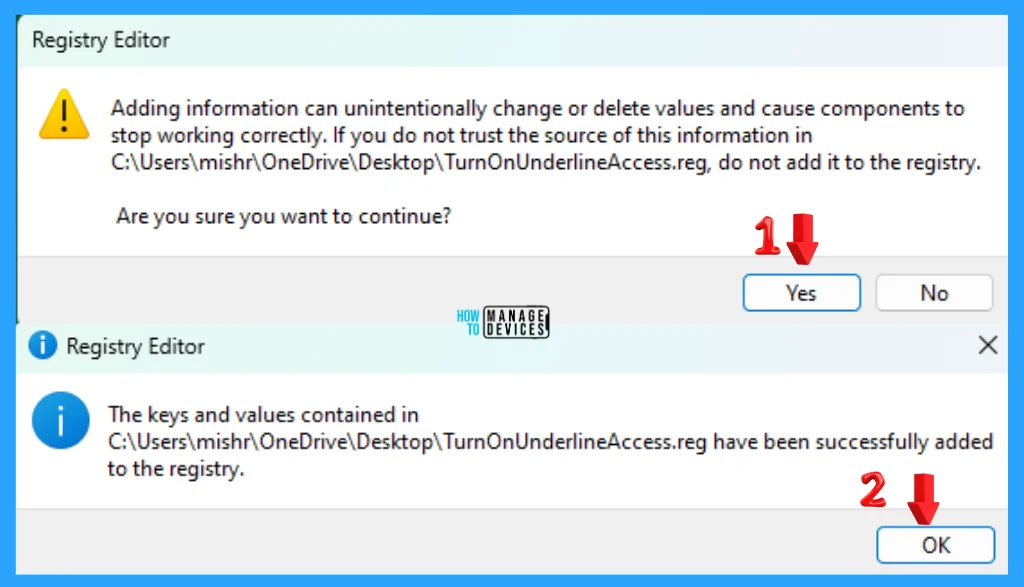 Enable Disable Underline Access Keys in Windows 11 -Fig. 12