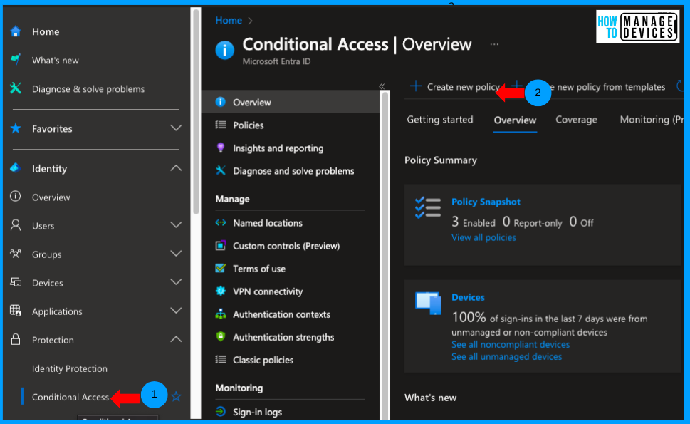 Enforce Users to use Intune Approved Apps with App Protection Policies using Conditional Access Policies Fig: 1