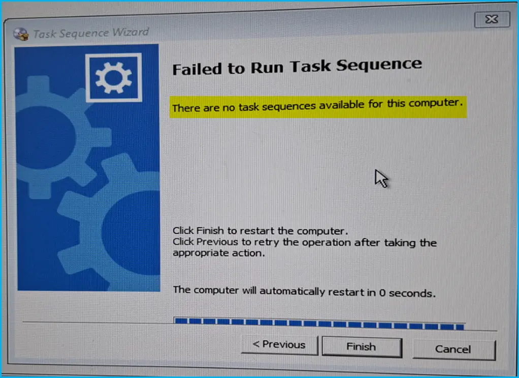 Fix SCCM Failed to Run Task Sequence because it is not active yet - Fig.1