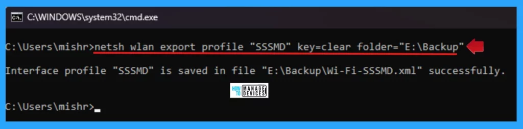 How to Backup and Restore Wi-Fi Network Profiles in Windows 11 - Fig. 6