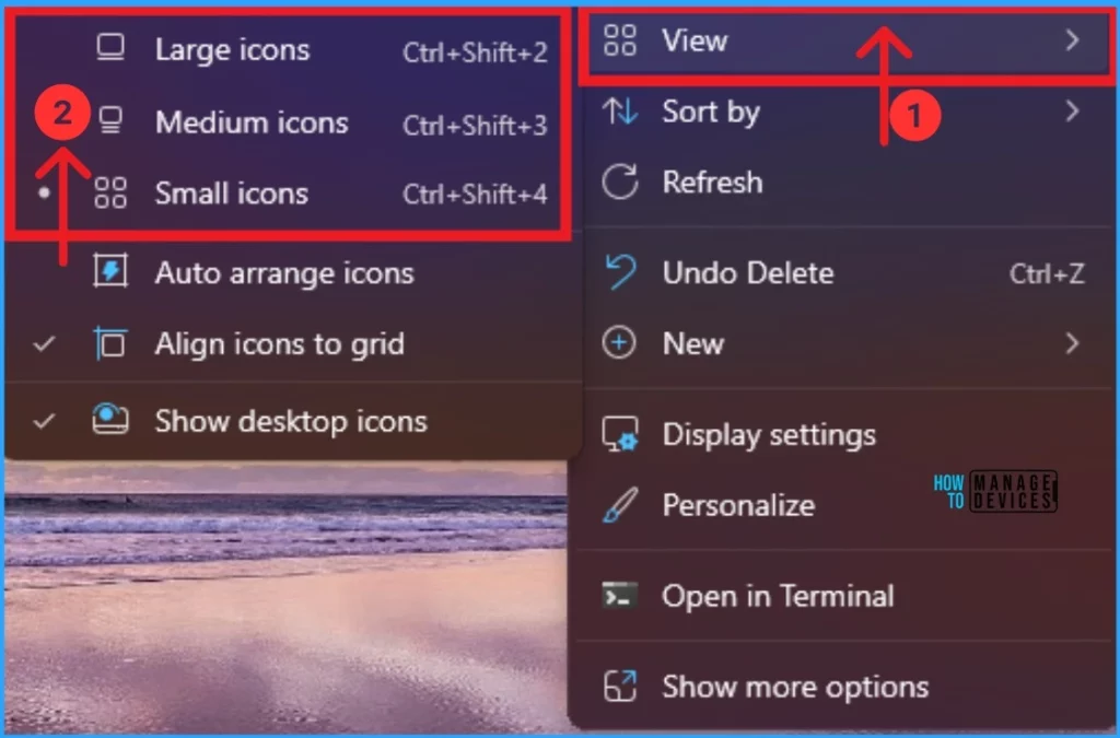 How to Change Size of Desktop Icon in Windows 11 - Fig.2
