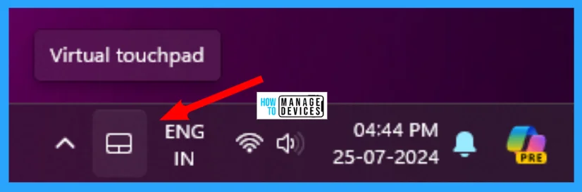 How to Show Hide Virtual Touchpad Icon on Taskbar in Windows 11 4 How to Show and Hide Virtual Touchpad Icon on Taskbar in Windows 11 - Fig. 4