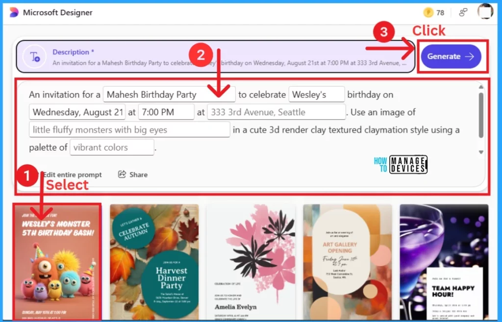 Introducing Microsoft Designer to Create Personalized Invitations 4 Introducing Microsoft Designer to Create Personalized Invitations - Fig.3