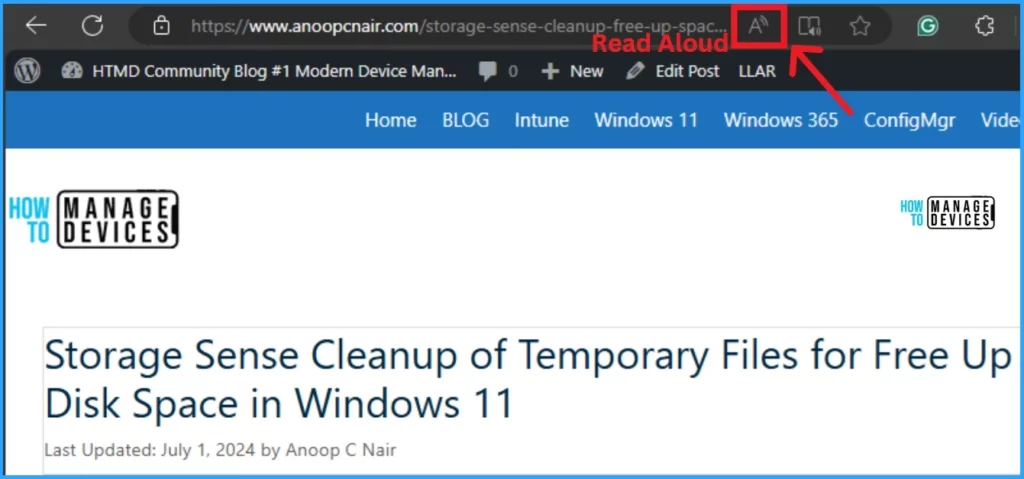 Method to Start and Close Read Aloud in Microsoft Edge - Fig.2