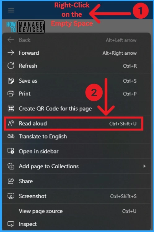 Method to Start and Close Read Aloud in Microsoft Edge - Fig.3