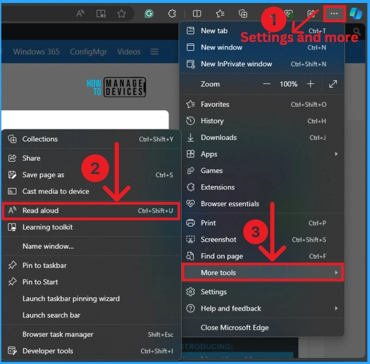 Method to Start and Close Read Aloud in Microsoft Edge - Fig.5