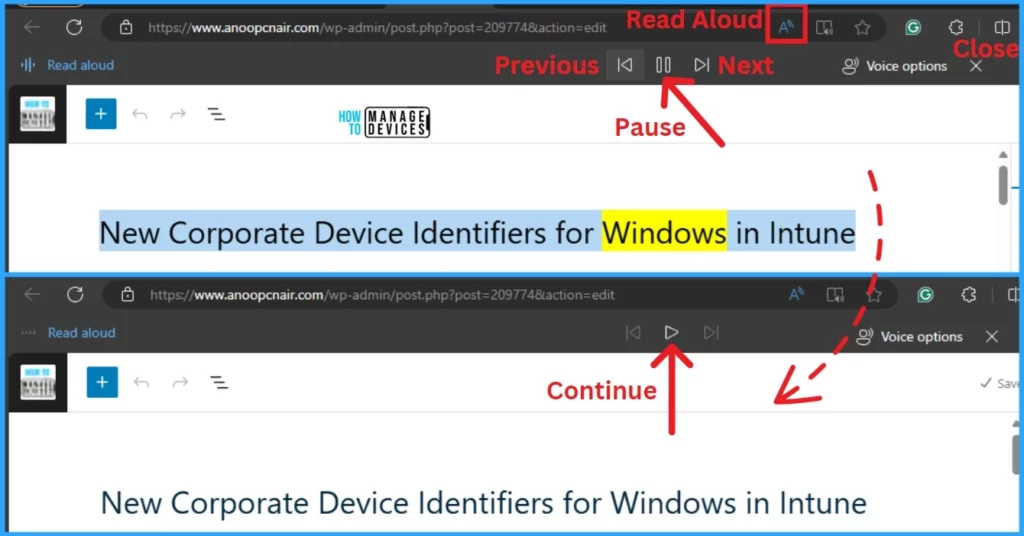 Method to Start and Close Read Aloud in Microsoft Edge - Fig.7