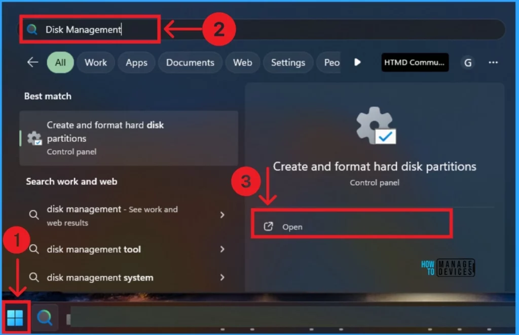 Multiple Methods to Open Disk Management in Windows 11 - Fig.2
