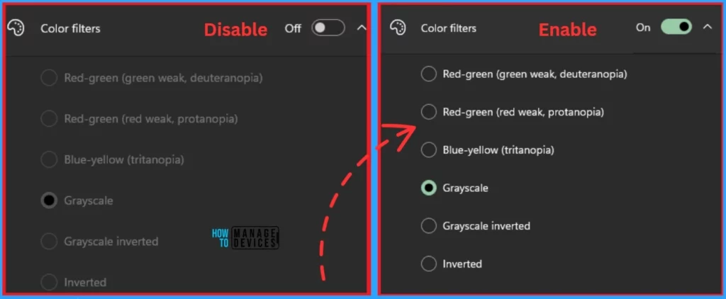 Overview of Color Filter Settings in Windows 11 5 Overview of Color Filter Settings in Windows 11 - Fig.4