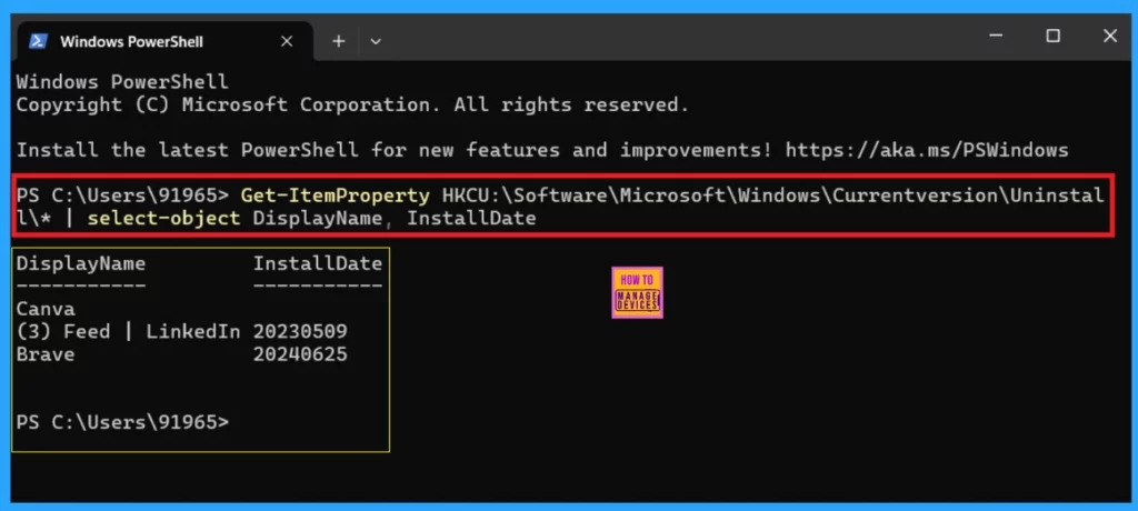 Easy Methods to Find the Install Date of Apps in Windows 11-Fig.6
