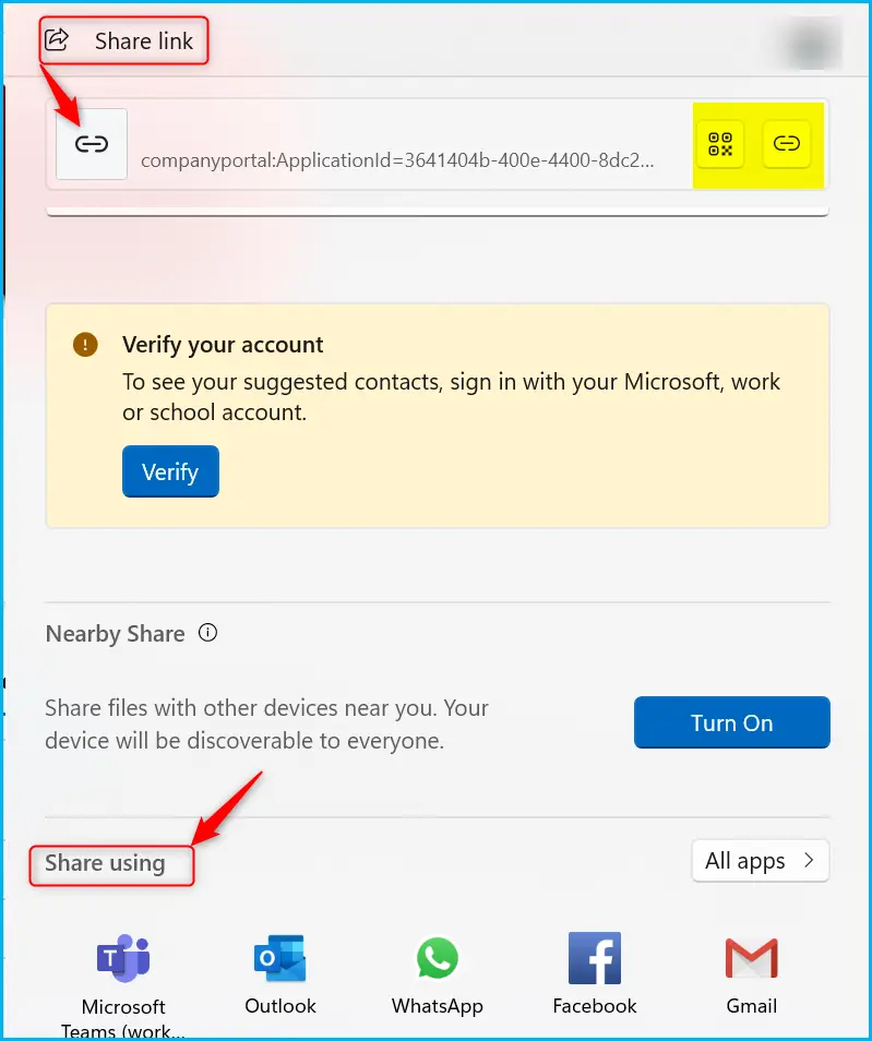 Share Application from Intune Company Portal - Fig.3