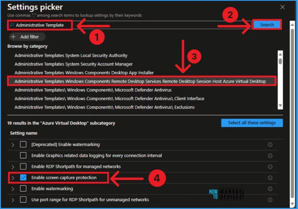 Turn On Screen Capture Protection in AVD using Intune - Fig.6