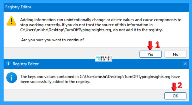 Turn On or Off Typing Insights in Windows 11 - Fig. 10
