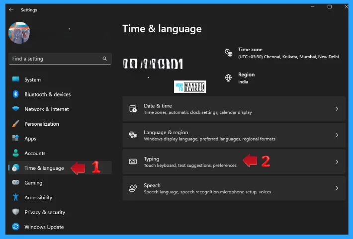Turn On or Off Typing Insights in Windows 11 - Fig. 2