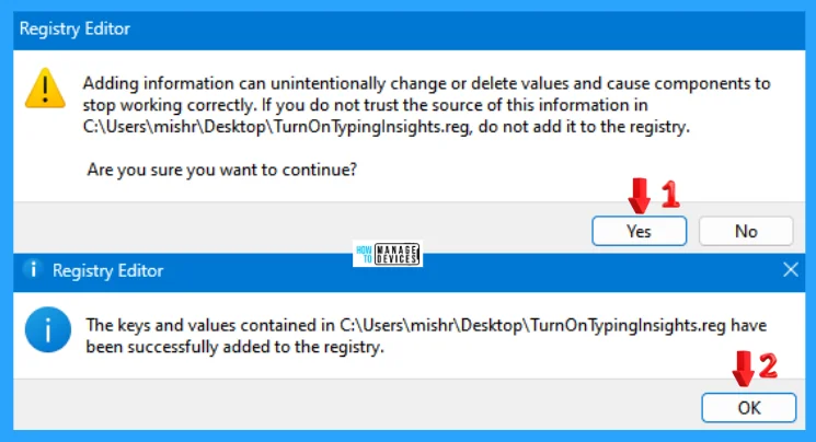 Turn On or Off Typing Insights in Windows 11 - Fig. 8