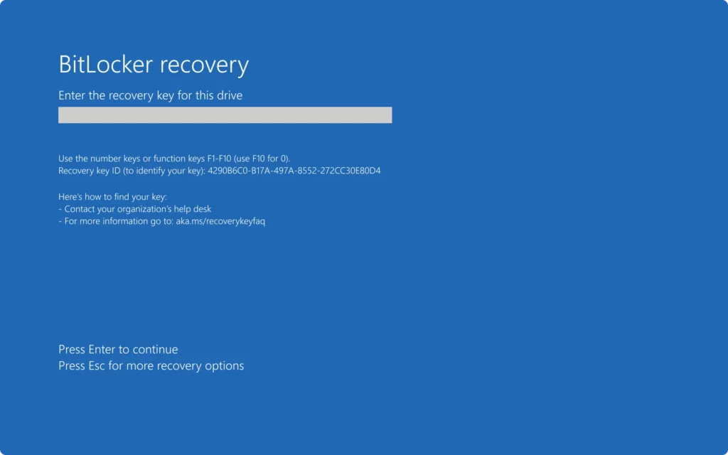 BitLocker Recovery Boot Issue After July 2024 Security Update -Fig.4