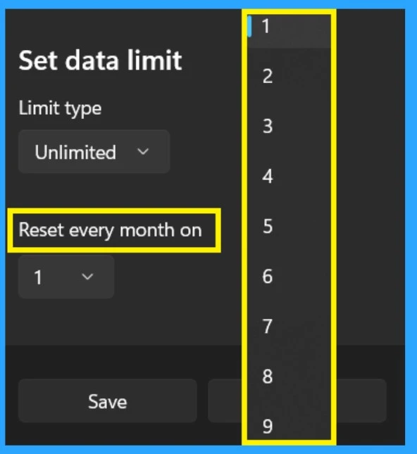 Managing Data Limits for Network Connections in Windows 11-Fig.7