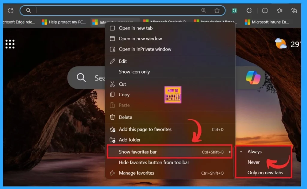Add Remove Web Pages from Favorites Bar in Microsoft Edge Browser and Set Visibility Registry Method-Fig.3