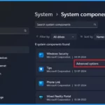 How to Fix Windows 11 System Components Issues using Repair Terminate and Reset options
