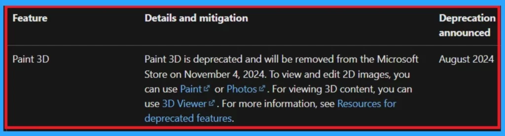 Removal Depreciation of Paint 3D is Announced and Use 3D Viewer InsteadD-Fig.3 Creds to MS