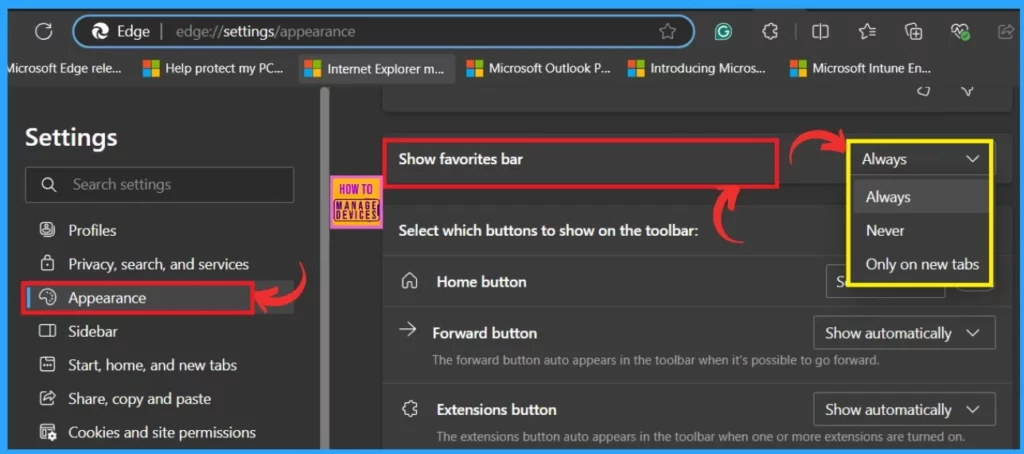 Add Remove Web Pages from Favorites Bar in Microsoft Edge Browser and Set Visibility Registry Method -Fig.6