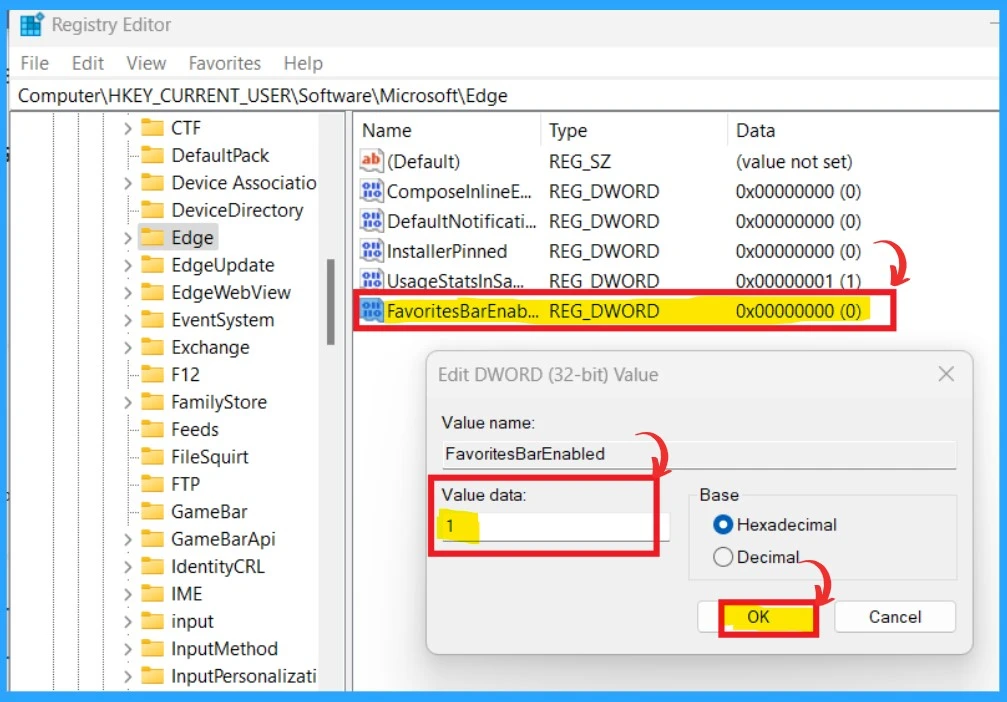 Manage Favorites Bar in Microsoft Edge-Fig.9