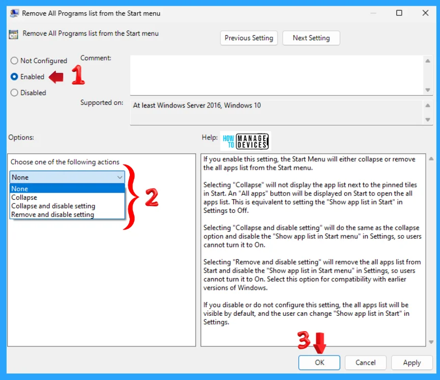 Add or Remove All Program Lists from the Start Menu in Windows 11 - Fig. 6