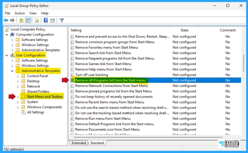 Add or Remove All Program Lists from the Start Menu in Windows 11 - Fig. 7