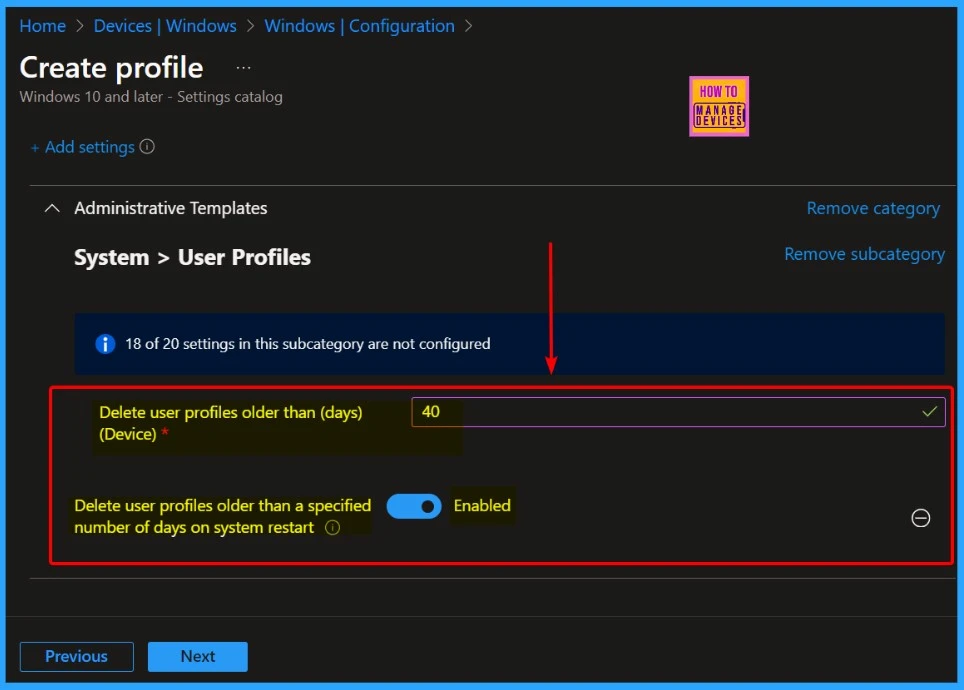 Automatically Delete Old User Profiles in Windows using Intune - Fig.5