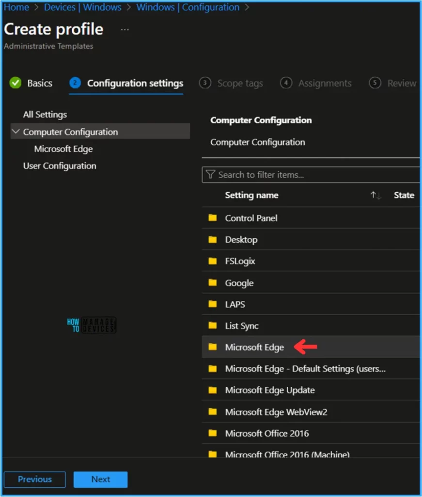 Best Guide to Enable Disable Edge Browser Auto Sign-in and Sync with Intune Fig. 5